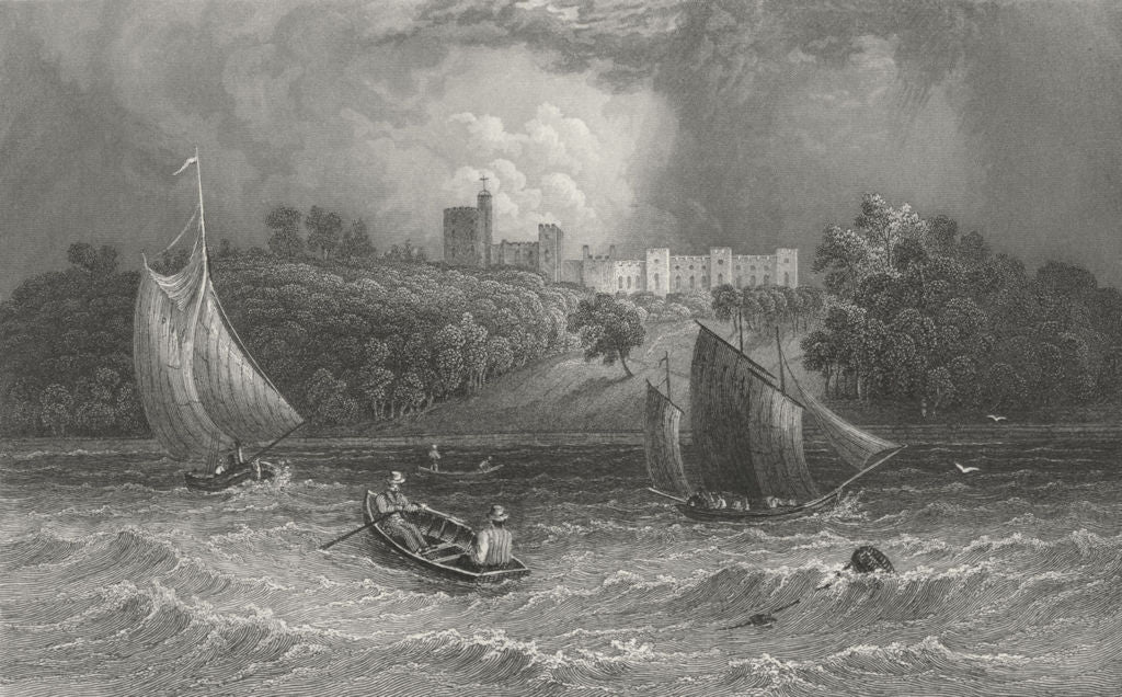 IOW. Norris Castle Lord George Seymour-Bartlett c1840 old antique print